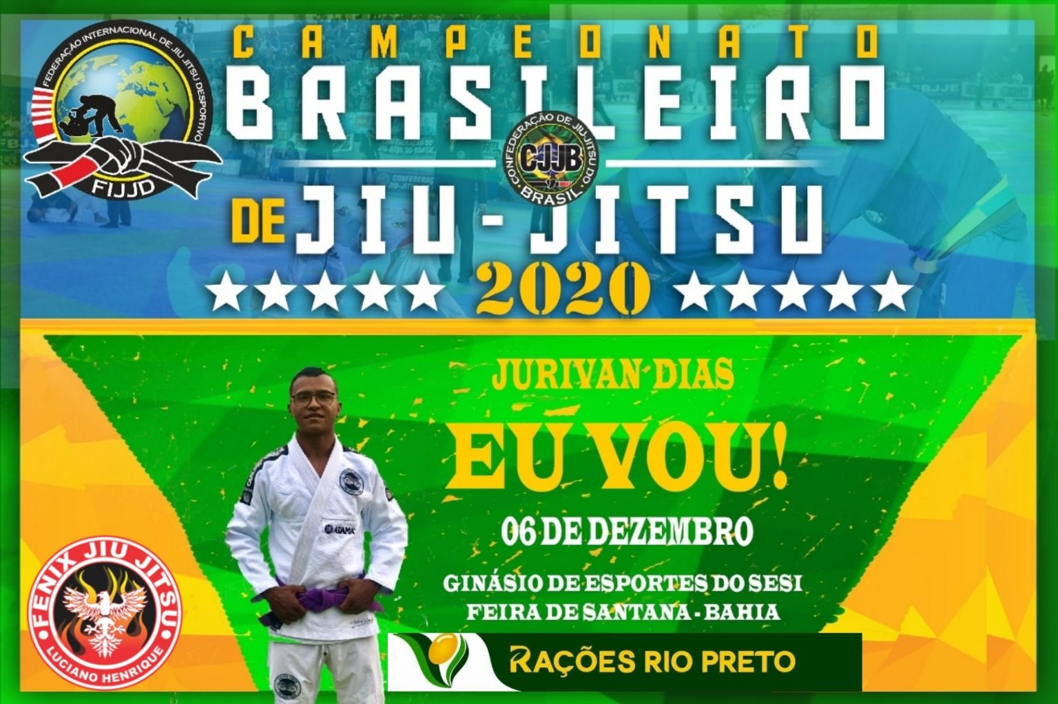 Formosa terá nove representantes no Campeonato Brasileiro de JiuJítsu